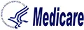 A blue and white logo for medical supplies.